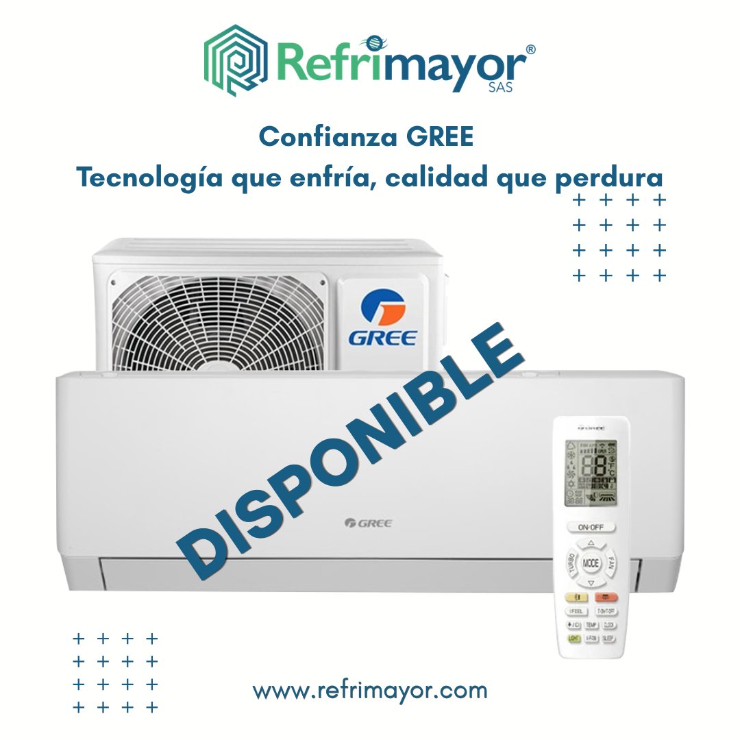 Refrimayor's tweet photo. 🌬️ Confianza GREE  

Confianza que perdura, tecnología que enfría. 

❄️ Con GREE, cada espacio se transforma en un ambiente de confort y calidad disponible ahora en Refrimayor.

https://t.co/xytvyooZpf

#ConfianzaGREE #Refrimayor #SmartCooling #TecnologíaQuePerdura #HVACTrends https://t.co/oPfZe8mAvL