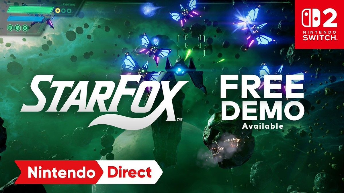 NinWire's tweet photo. A Star Fox demo is available NOW on Nintendo Switch 2!

https://t.co/r2zCqgY5WE https://t.co/J8dDvX4qya