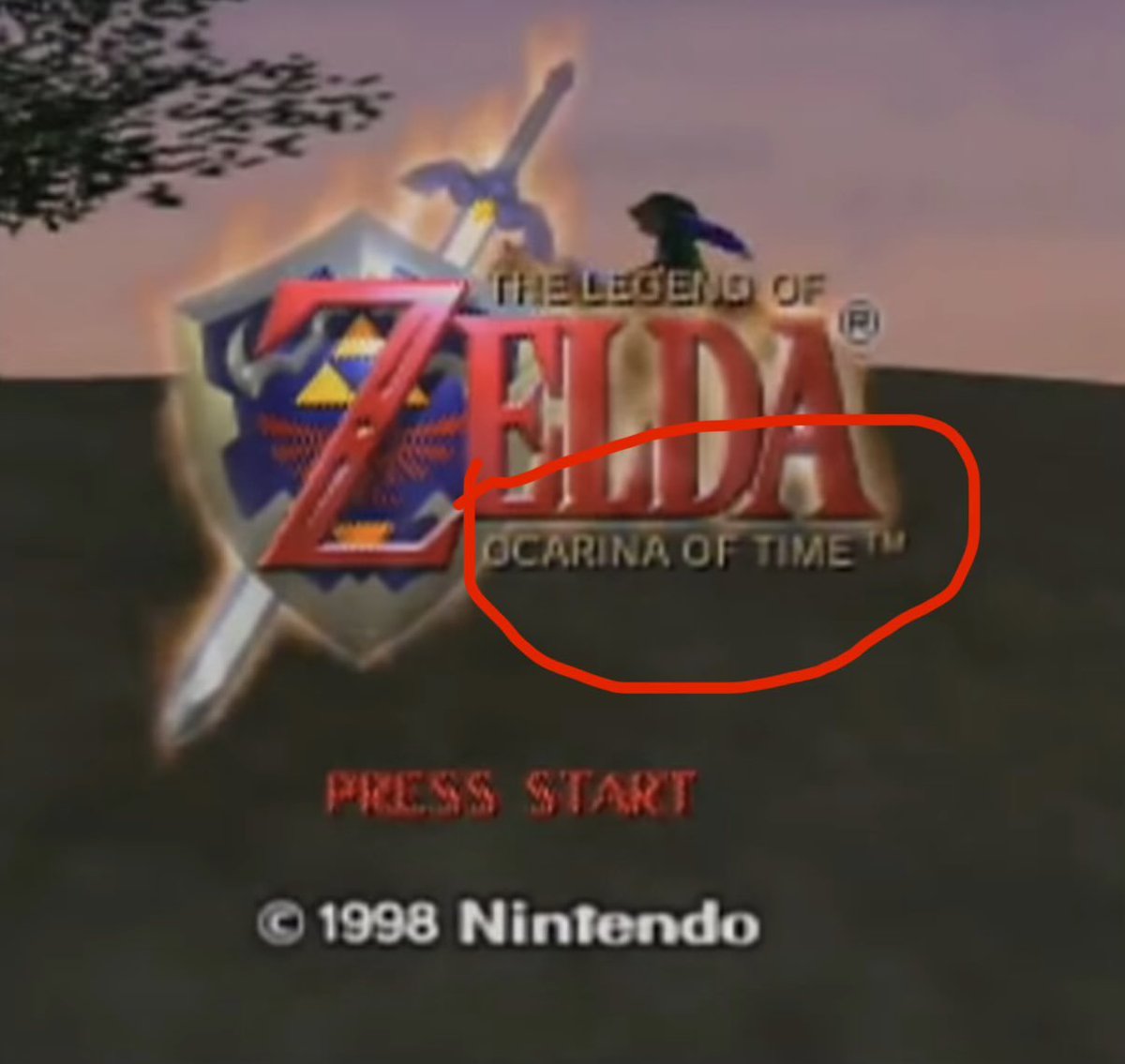 NeoRothbardian's tweet photo. @NintendoAmerica This new Ocarina of Time title might be connected to the legendary 1998 game of the same name 🤔 https://t.co/sIgjyZbLE9