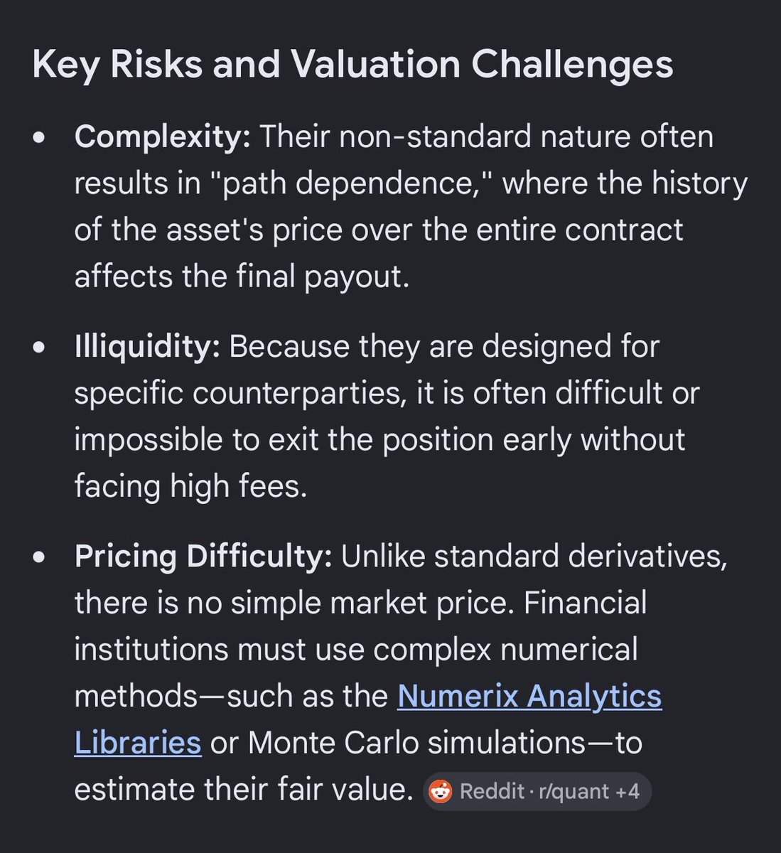 thanford7's tweet photo. All of these new layers of agentic programming (loops on top of agents, nested sub-agents) feel kind of like exotic derivatives.

Complex - no one knows exactly what they are doing
Illiquid - few people have adopted them
Pricing difficulty - you stand to burn a lot of money/tokens and the underlying value is difficult to predict