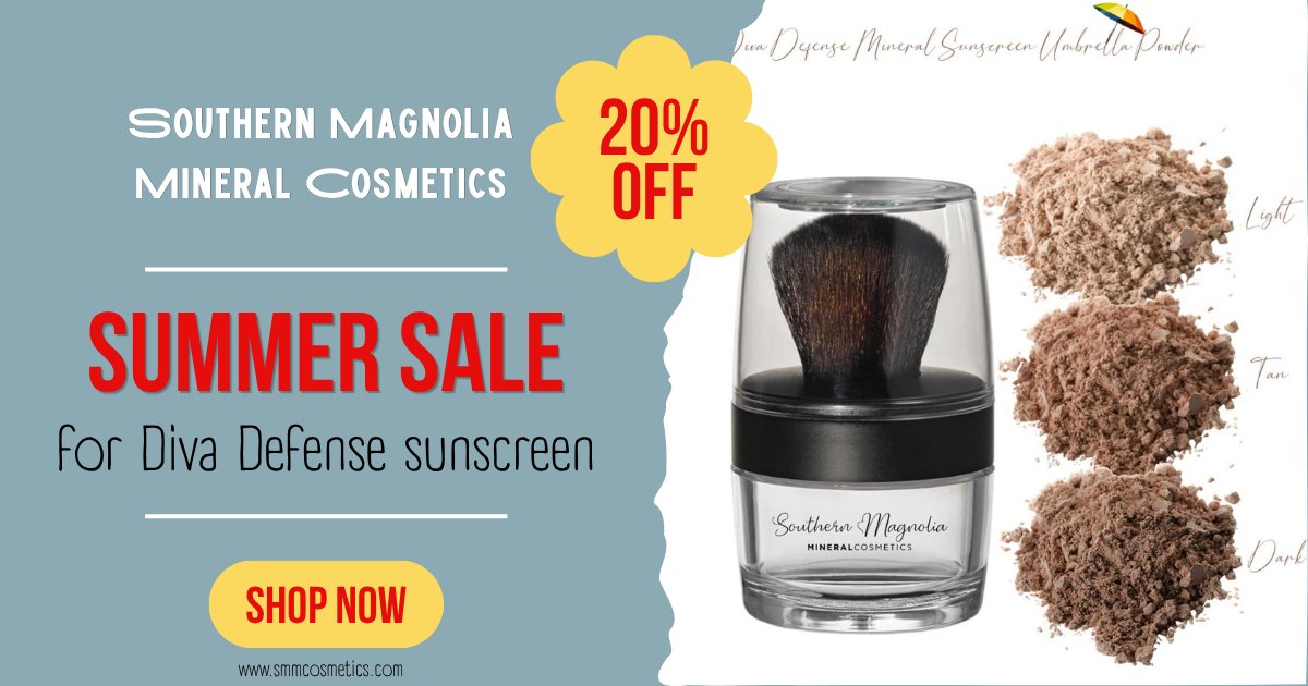 SMMCosmetics's tweet photo. Stay Radiant Every Day—Without Compromising Your Skin. Try our #divadefense #mineralsunscreen #umbrellapowder for 20% off. #sunscreen #mineralmakeup #cosmetics #summer2026 #madeinusa #crueltyfreecosmetics #beauty #safeskincare #sale #coupon https://t.co/aL6nSb3y4z https://t.co/GZMgsANqZP