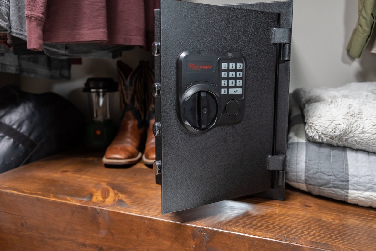 HornadySecurity's tweet photo. Fireproof. Tough. Secure. Ideal for valuables, documents and handguns! Perfect for home or office use.

Learn more here: https://t.co/ngzDmE38B7

.
.
.
.
#hornady #hornadysecurity #fireproof #safetyfirst #safety #firearmsafety https://t.co/umXSm3lQme