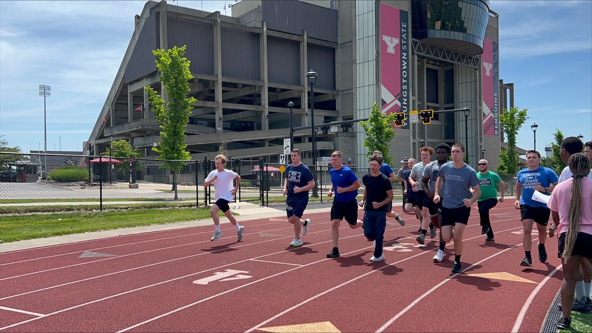 A trooper over sees the physical fitness test outside for more than 15 potential applicants. 