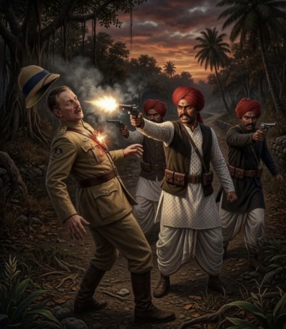 Eternaldharma_'s tweet photo. When British officials were entering Hindu homes and humiliating families under the cover of plague-control operations, the Chapekar brothers took a stand. In 1897, they assassinated W.C. Rand, the officer responsible for these actions.

It was one of the earliest armed acts of resistance against British rule.

All three Chapekar brothers were eventually executed, yet their sacrifice remains largely absent from mainstream historical narratives.
