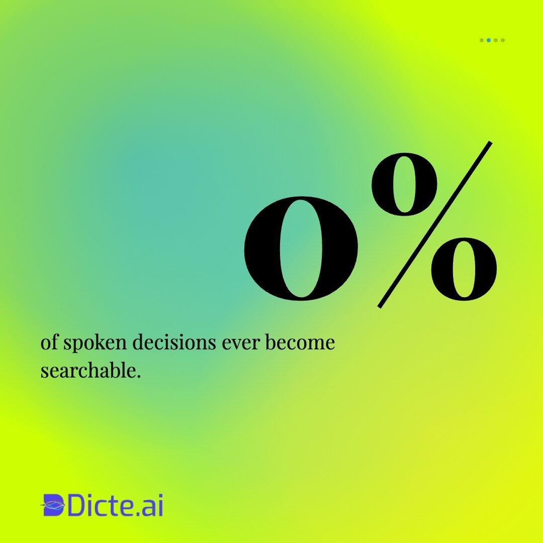 DicteAi's tweet photo. Your meetings are the biggest dataset your company never uses.
Months of decisions, context, and reasoning — spoken once, then gone.
Capture them and you don’t get notes. You get a searchable second brain.
#SecondBrain #KnowledgeManagement #AI
Try https://t.co/6xBUPC8FY2 https://t.co/UxAxkMlUUA