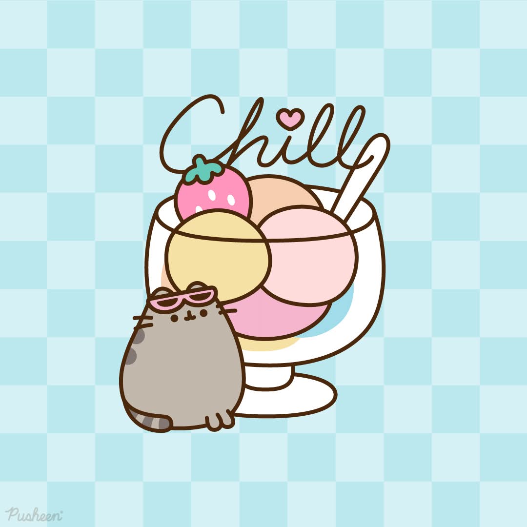 Pusheenloverus's tweet photo. Today's Vibe 🍨 💗 https://t.co/PlNKQaah0q