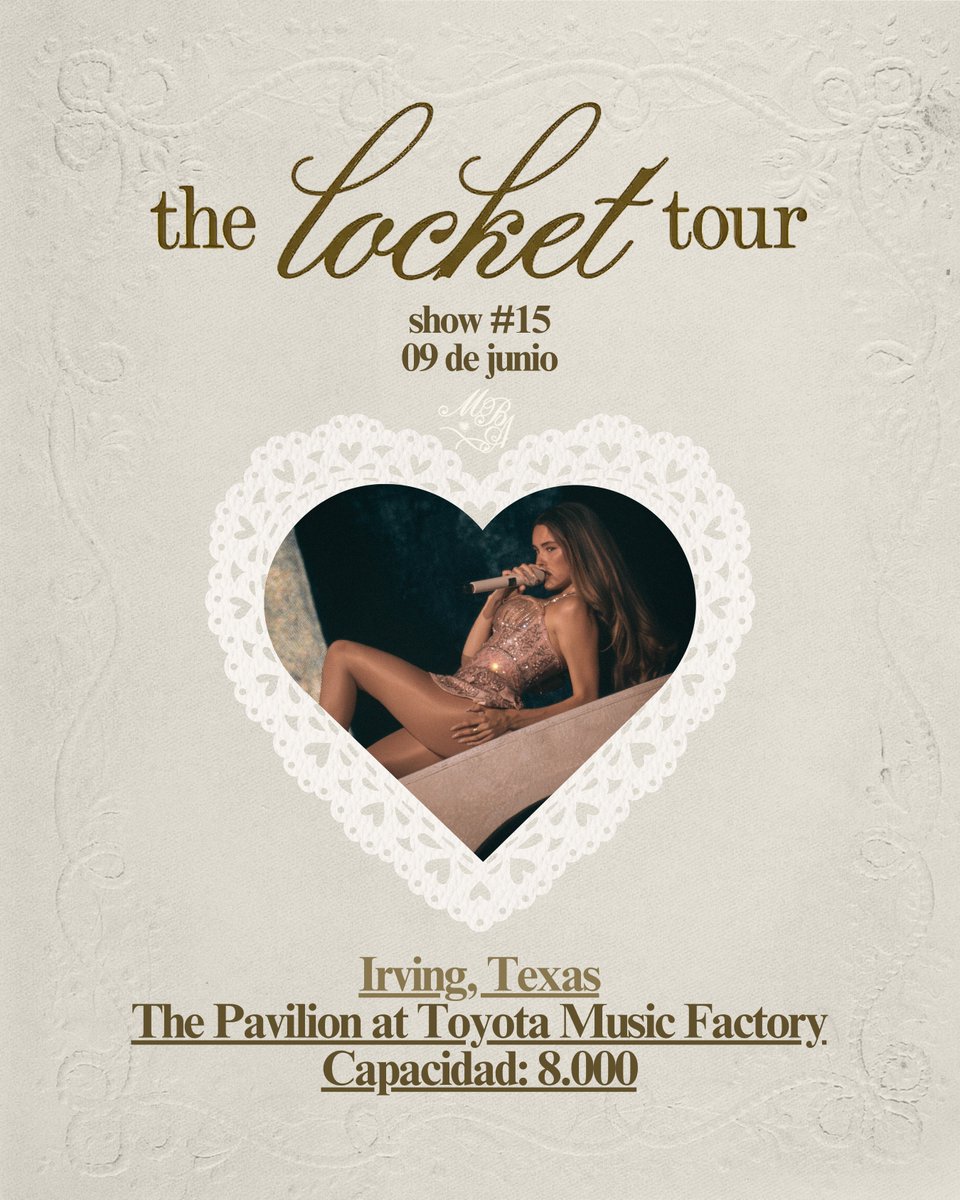 ARMadisonBeer's tweet photo. 🎤 ¡Hoy Madison Beer toca en Irving, Texas con el Locket Tour! 

🏟️ The Pavilion at Toyota Music Factory 
👥Capacidad: 8.000
🕒 Horario 21.00h | Argentina 23h 

#IrvingLocketTour https://t.co/JZQaIXfIxW