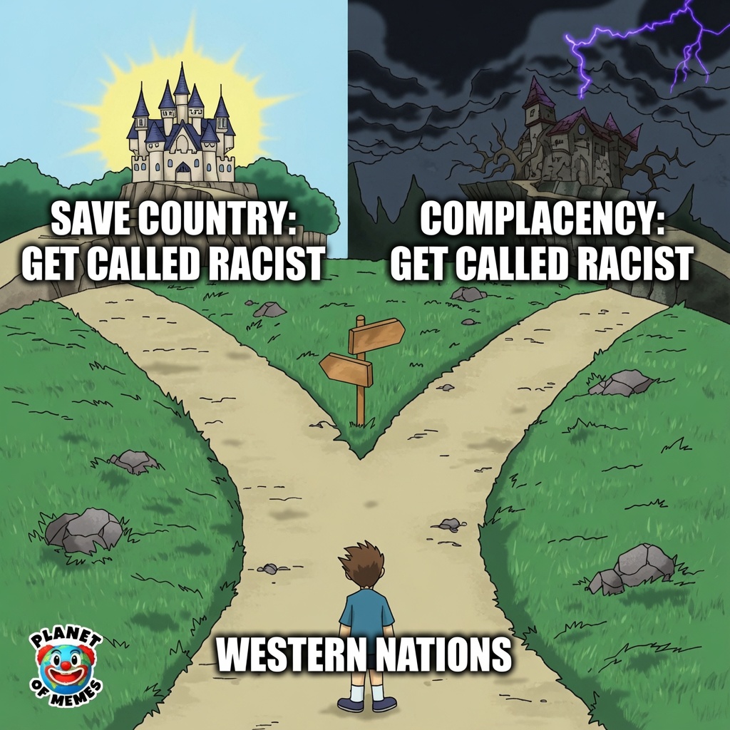 PlanetOfMemes's tweet photo. @elonmusk Either way, they will call you racist. https://t.co/vmyxHcmSIP