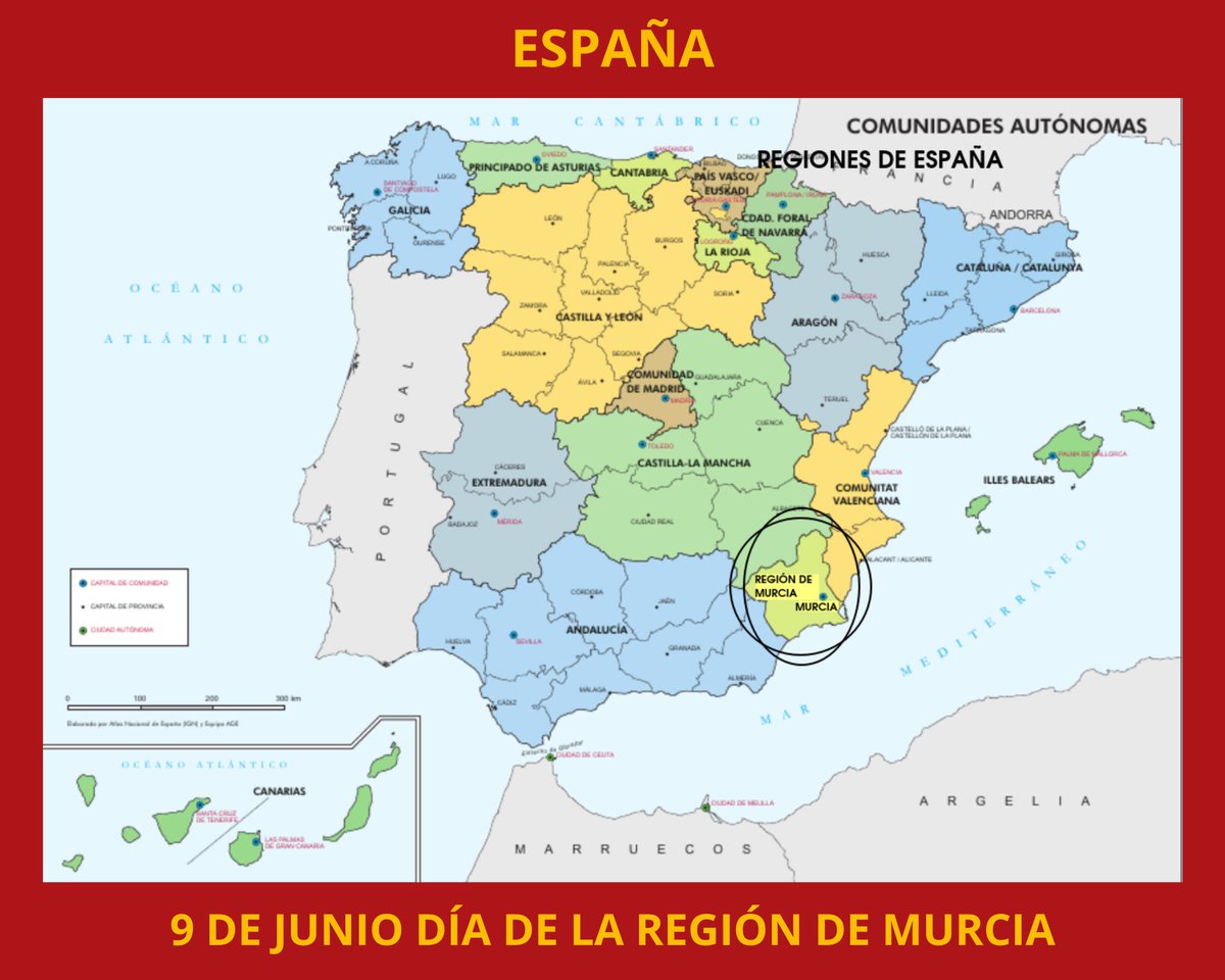 CRE_Guatemala's tweet photo. Hoy 9 de junio, por las regiones de España celebramos el día de la Región de Murcia. https://t.co/AMQfLLJkDI