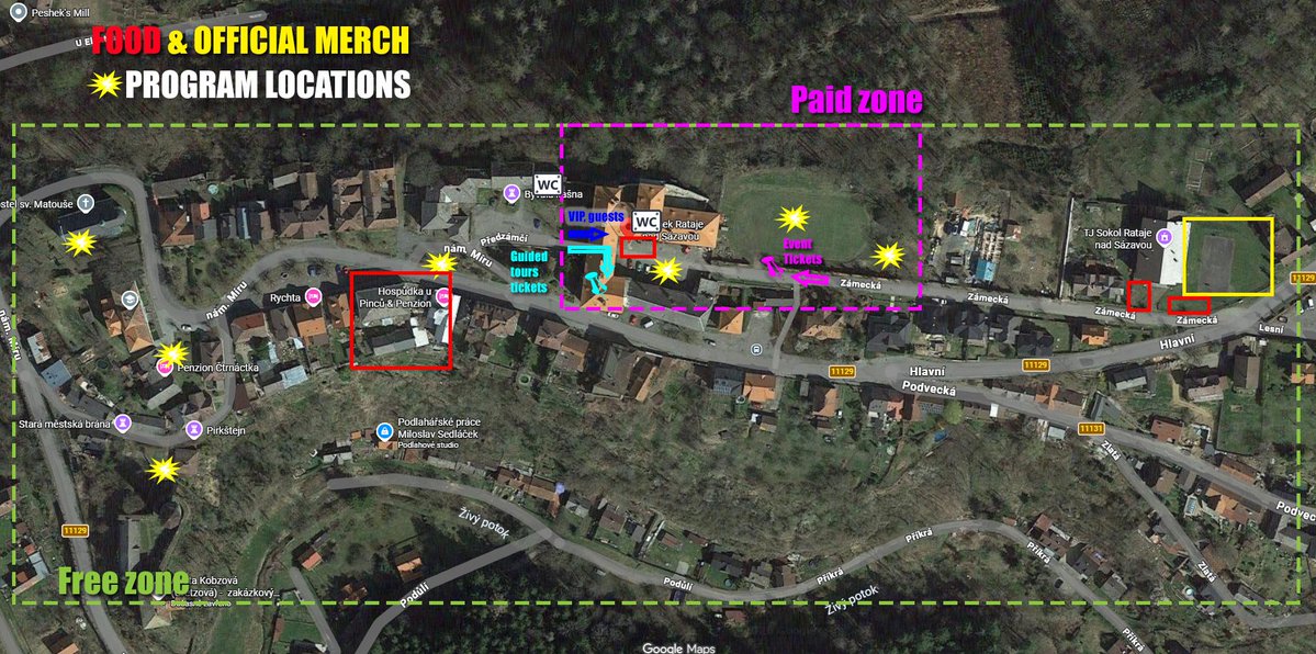 sir_doenny's tweet photo. 🗺️ Lost in Rattay? Not anymore. ⚔️
To help you navigate the biggest Rattay Tournament yet, we've prepared 3 official maps:

🏰 Complete event & town map
🍖 Marketplace & food area map
⚔️ Tournament paid zone map (only  for registered)

With nearly 2,000 participants from around the world, knowing where to go may be just as important as knowing how to swing a sword.

The event is already at full capacity, but you can still follow the event LIVE on stream.

Follow for behind-the-scenes content, and future KCD community events.
📺 Twitch & YouTube
🔗 https://t.co/gJcg6NKuZk
See you in Rattay ⚔️
#KingdomComeDeliverance #KCD #Rattay #Rataje #Medieval #GamingCommunity