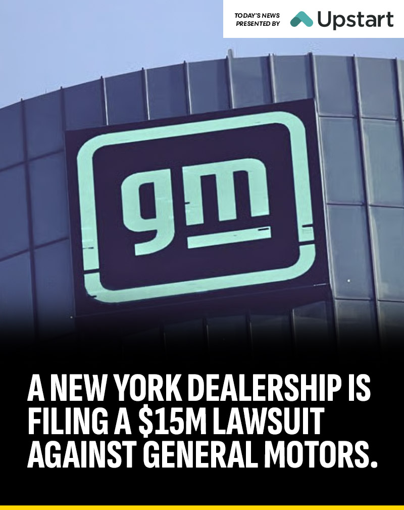 GuyDealership's tweet photo. [NEWS] A New York dealership is filing a $15M lawsuit against General Motors:

Sun GMC, Inc., in Wantagh, N.Y., alleges that General Motors deliberately starved it of inventory to force it out of business.

GM gave the dealership a sales goal of 1,000 units last year but invoiced only 501, according to the lawsuit.

The filing also said that in the past six months, Sun has received fewer than 20 vehicles per month.

"Sun cannot sell what it is not supplied,” the complaint stated.

But the lawsuit could shake things well beyond Long Island.

If discovery proceeds, GM would likely have to reveal its full allocation formula, something dealers across the country have never seen voluntarily disclosed, according to Sun’s attorney.

What this means: Every dealer who suspects unfair inventory allocation could have a stake in this case.

Because if a judge orders GM to expose its allocation system, that precedent could benefit the entire dealer body.

Read today's top automotive stories, presented by @Upstart : https://t.co/2elwHJoKC3

(Source: Court filing)
