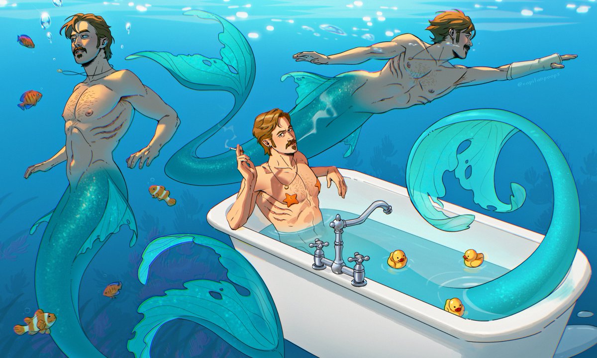 capitanpoops's tweet photo. he had to question the mermaids 

#theniceguys #hollandmarch https://t.co/PBpcMekTFA
