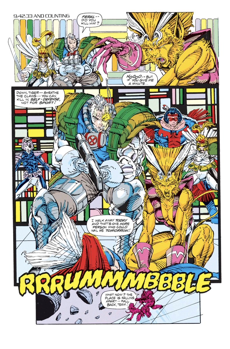 Daily_Cable's tweet photo. Two great pages from X-Force #1 by @robertliefeld
#Cable #marvel #marvelcomics #art #comics #90scomics #90smarvel #90sxmen #comicart #xmen #xforce #mutants #90s #dailyCable
#Cableaday https://t.co/UDcuxAh6tj