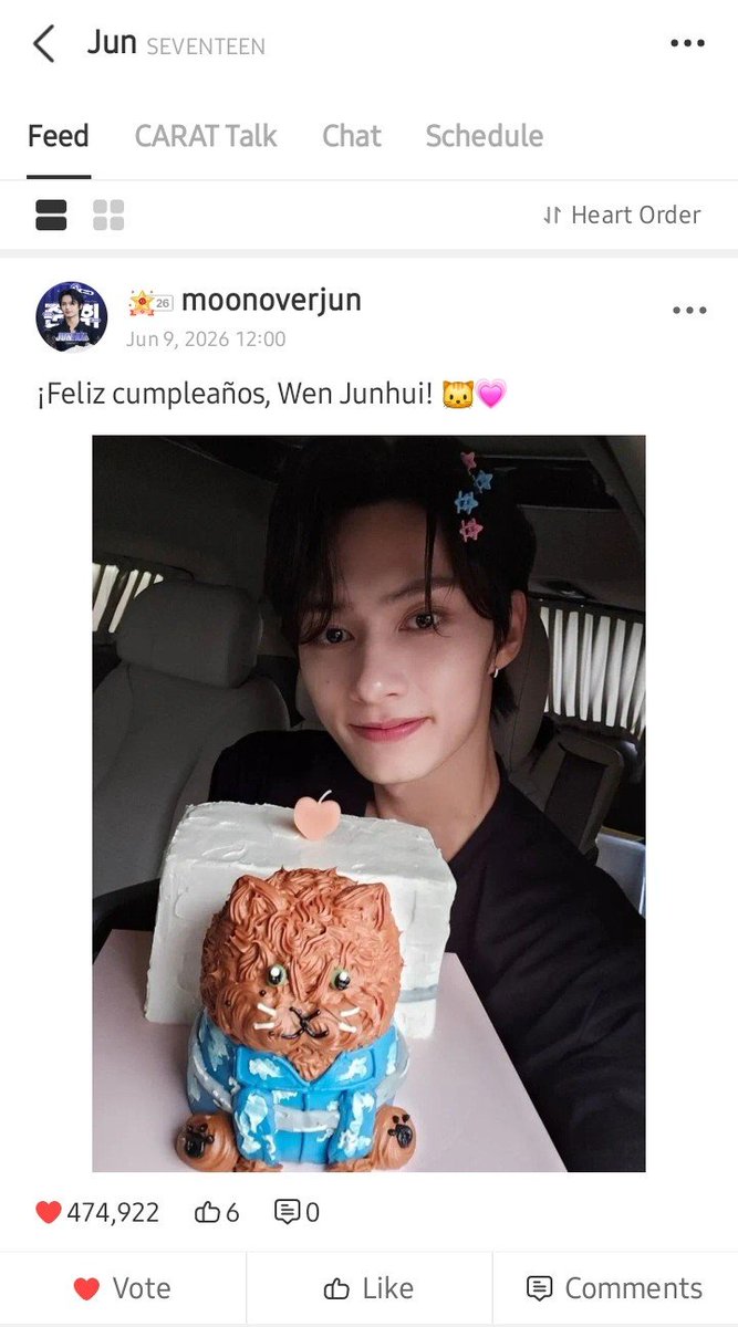 luvjunpi's tweet photo. Lo di todo, vayan a darle corazones a junhui en choeaedol https://t.co/4uYqkTspiB
