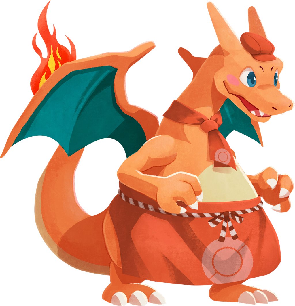 Chariganda35's tweet photo. Charizard is so cute in Café Remix 🥺 https://t.co/yPWQxTv00j