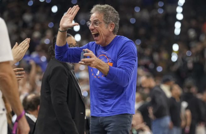 Bcuz21's tweet photo. I’m so tired today. Stayed up late to watch game 3 of the NBA Finals just so I could see Ben Stiller be as disappointed as I am after watching his movies. https://t.co/Pxu3GplRCl