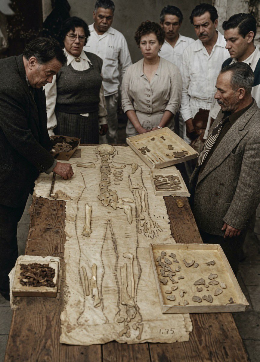 Cuauhtemoc_1521's tweet photo. Sobre los supuestos huesos de Cuauhtémoc encontrados en Ixcateopan por la maestra Eulalia Guzmán en 1949. 
Aquí la declaración del arqueólogo Eduardo Matos:

“No hay ninguna base científica para apoyar la afirmación de que los restos encontrados el 26 de septiembre de 1949 en la iglesia de Santa María de la Asunción, Ichcateopan, Guerrero, sean los de Cuauhtémoc, el último emperador de los Mexicas, y defensor heroico de México-
Tenochtitlan (Matos 1980:41)”.
 
Los estudios forenses arrojaron lo siguiente:

“los fragmentos de hueso pertenecen a ocho individuos, provenientes de diferentes periodos históricos y demuestran métodos distintos de enterramiento. En particular, el cráneo parcial pertenecía a una mujer mestiza adulta y no pudo haber sido sepultado en 1529. Según los estudios químicos realizados a la placa de cobre, aunque sí pudo haber sido fabricada en el siglo XVI, la escritura era reciente. El dictamen final de la tercera comisión rescata la importancia de Cuauhtémoc en el panteón nacional, a la vez que desmiente los reclamos de los habitantes de Ixcateopan. “
Para quien quiera leer más:
Anales de Antropología, volúmen 48-II
Julio del 2014