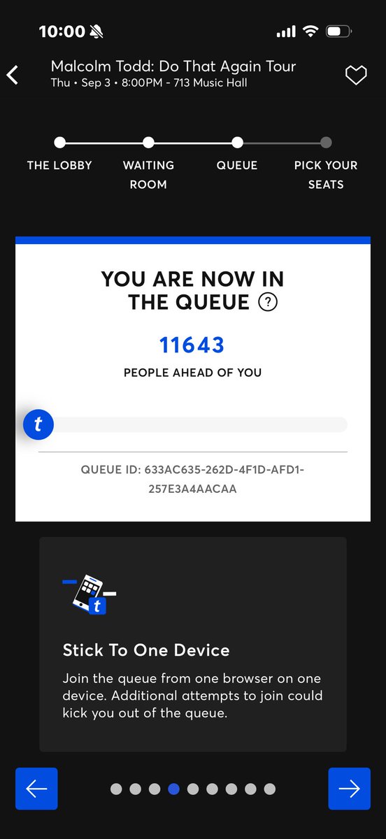 JacobSaySo's tweet photo. ridiculous. hopped on ticket master at 9am got in at 11.6k malcom todd needs to do a stadium tour. https://t.co/gvOaJXqC8Y
