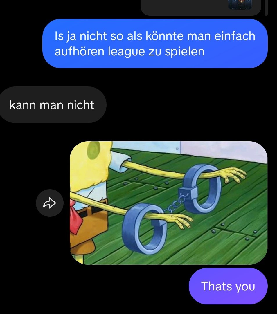 alkoholfotze's tweet photo. League spielen lowkey ein ick, sorry https://t.co/kGoeQJqOWz