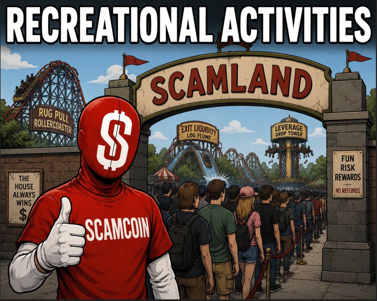 ScamcoinSPL's tweet photo. normal people fear scams
we invest in them recreationally https://t.co/OwSuC6DOji