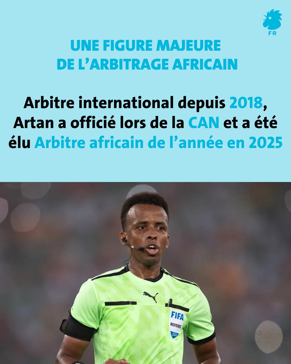 AnnaharFr's tweet photo. Le rêve mondial d’Omar Abdulkadir Artan s’est arrêté aux portes des États-Unis

#CoupeDuMonde2026 #WorldCup2026 #FIFA #Somalie #Football #Arbitrage #OmarArtan #ActualitéSportive https://t.co/SRu0dtqEEZ