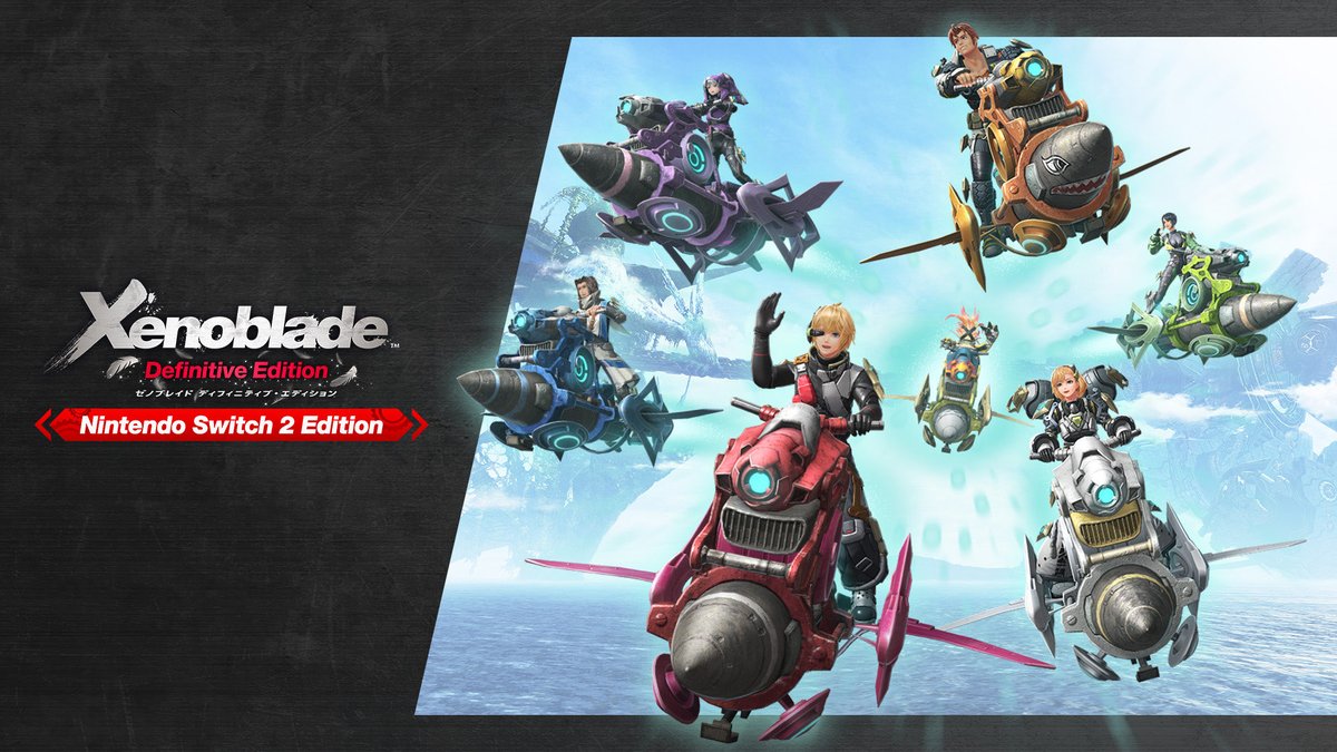 XenoFrance's tweet photo. Xenoblade Chronicles Definitive Edition aura le droit à sa Nintendo Switch 2 Edition !

Des contenus supplémentaires vous attendent dans cette update, dont la possibilité de conduire des véhicules pour visiter Bionis plus rapidement ! https://t.co/jxNSnh5oSt
