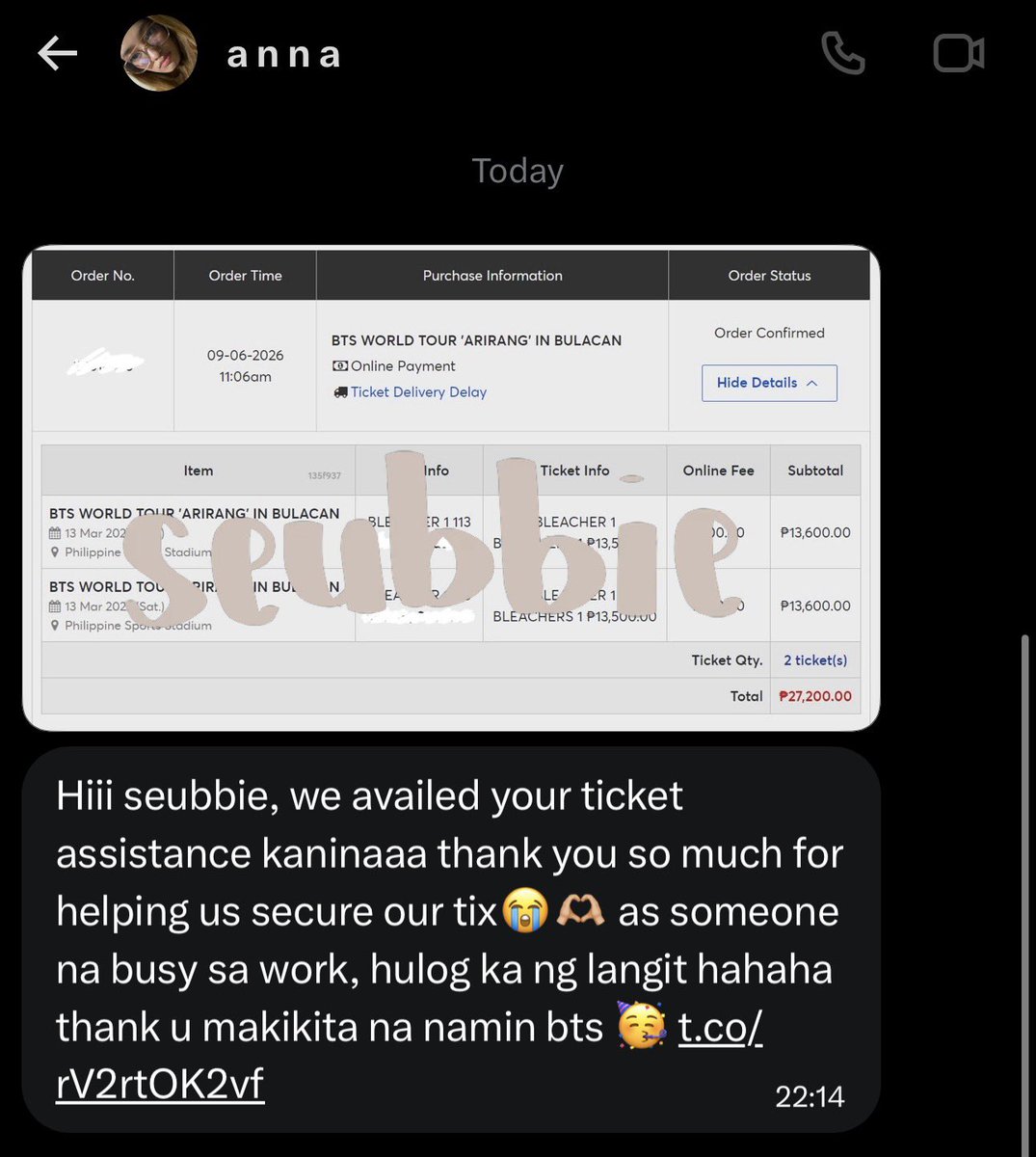 Seubbie Ticket Assistance 🍀 tweet media