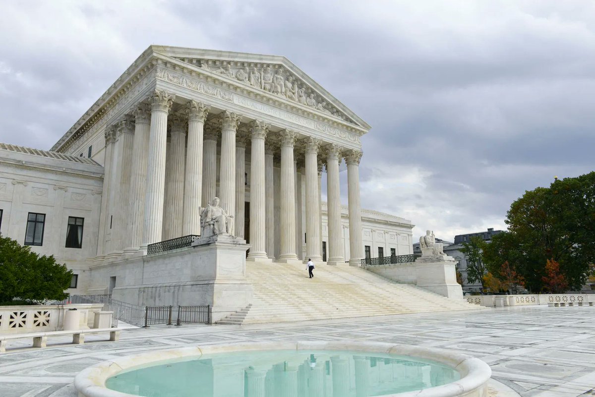 HistoryWJacob's tweet photo. The Supreme Court has some wonderfully quirky traditions.

From only drinking wine when it's raining to a basketball court on the top floor:

When the justices meet in conference to decide cases, it’s just the nine of them. No clerks. No staff. No recordings. If someone knocks on the door, the most junior justice has to get up and answer it. The newest member of the highest court in the land is literally the doorman.

That same junior justice also takes notes during conference and serves on the cafeteria committee. 

Before every conference and every oral argument, each justice shakes hands with the other eight. Thirty-six handshakes. Chief Justice Melville Fuller started the custom in the late 1800s to remind them that disagreement is about principle, not the person.

Lawyers arguing before the Court are still given white goose quill pens at their tables, just like two centuries ago. Win or lose, they get to keep them.

Then there’s the John Marshall story. His Court only drank wine at dinner when it was raining. Marshall would have someone check the weather, and if it was clear outside, he’d declare that in their vast jurisdiction it had to be raining somewhere. They drank anyway.

Oh...and there’s a basketball court on the top floor of the building. They call it the highest court in the land.