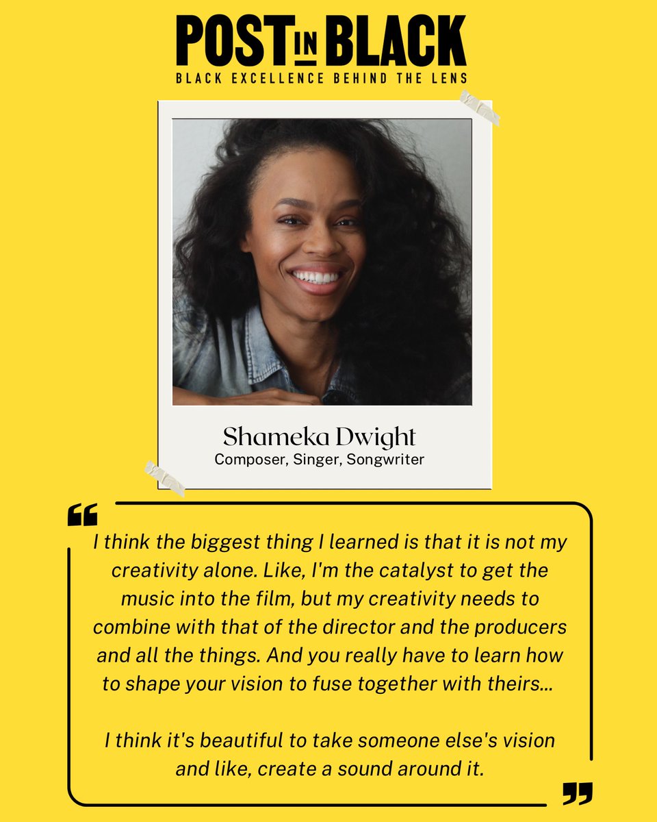 postinblack's tweet photo. Music has a way of turning ideas into emotion, and emotion into something unforgettable. ✨🎶

Beautiful words from Singer, Songwriter and Composer #shamekadwight on our latest episode of Post In Black.

Link to New Episode below!

https://t.co/TiDtXoIYhX

#PostInBlack https://t.co/jLh6wU4d1H
