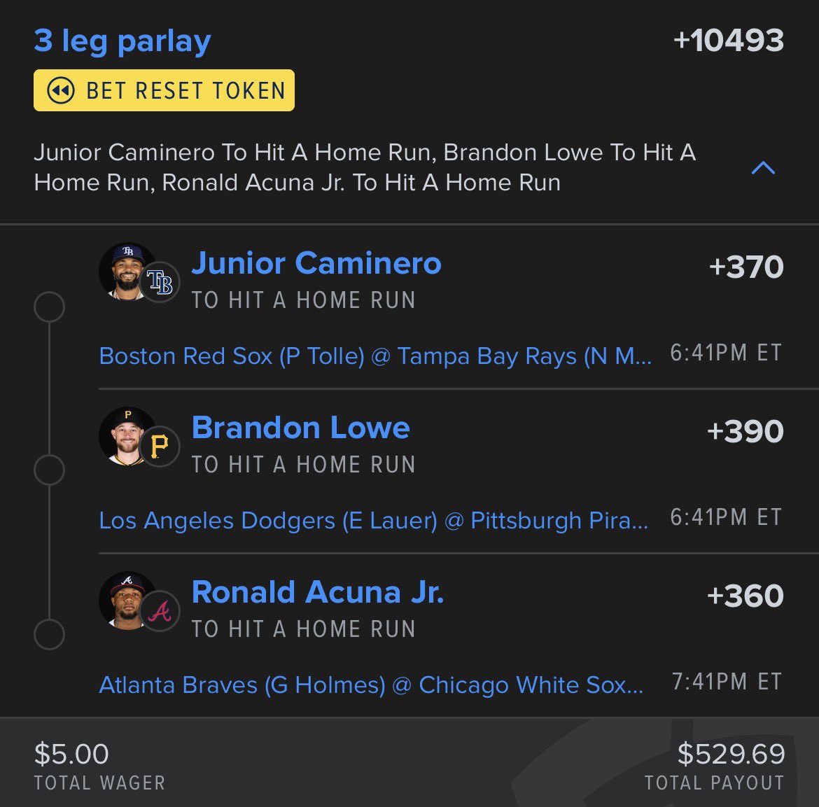 betterbetpro's tweet photo. DINGER TUESDAY

USE THE BET RESET AND CASH https://t.co/b0aLmiqILZ