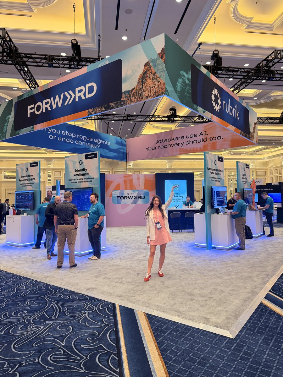 sadiestlawrence's tweet photo. Day 1 @rubrikInc Forward 

#rubrikforward #agenttrust #cybersecurity https://t.co/4Em75ZL3J8