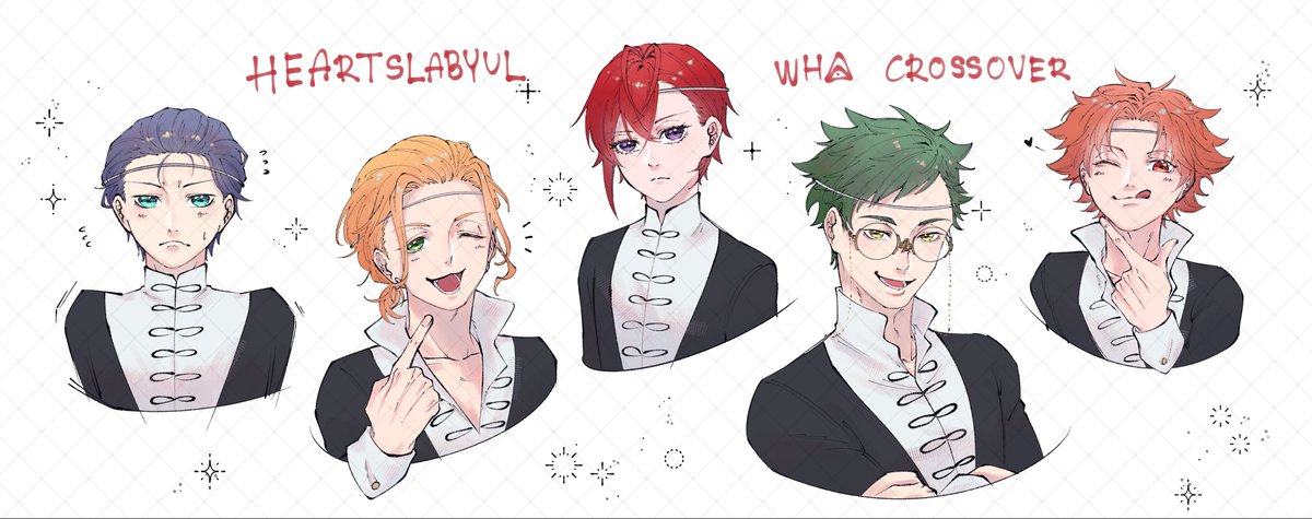 inluv_widdacats's tweet photo. แก๊งเด็กหอฮาร์ท แต่เป็นอัศวินพิทักษ์เวทมนต์ค่ะ ♠️♦️🌹♣️♥️
⚠️wha crossover https://t.co/Ss3F4cKnxG