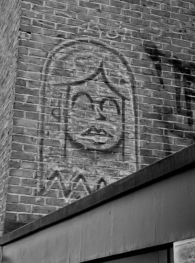 HooklandGuide's tweet photo. While she has become commonly known to many as 'Ghost Girl', the recurring image is better known among artists and those terrified of her folklore as 'The Girl with the Mirrored Eyes'. – Sophie Morley of Woden College's Graffiti Research and Formalisation Team (GRAFT), 1981 https://t.co/H5vZgdzw59