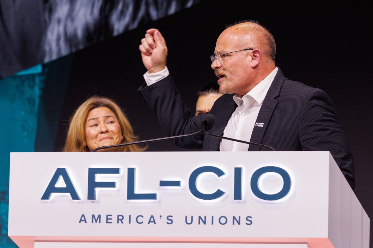 IAMBrianBryant's tweet photo. Maximo Londonio’s story reminded the entire @AFLCIO Convention what solidarity truly means. 

When our @IAM_Union Brother was unjustly detained, we fought alongside his family and his community and helped secure his release. 

The IAM is a union for ALL. https://t.co/85iMDbgIMy