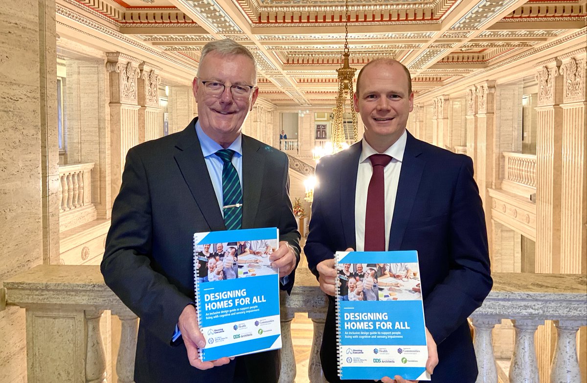 jaynemurrayPR's tweet photo. Health &amp; Communities Ministers have launched ‘Designing Homes for All’ - a new guide promoting inclusive housing design for people living with cognitive &amp; sensory impairments.  
A positive step towards safer, more accessible homes across NI.  Visit https://t.co/TsekNVgFv9 https://t.co/VkrXyLmS1d