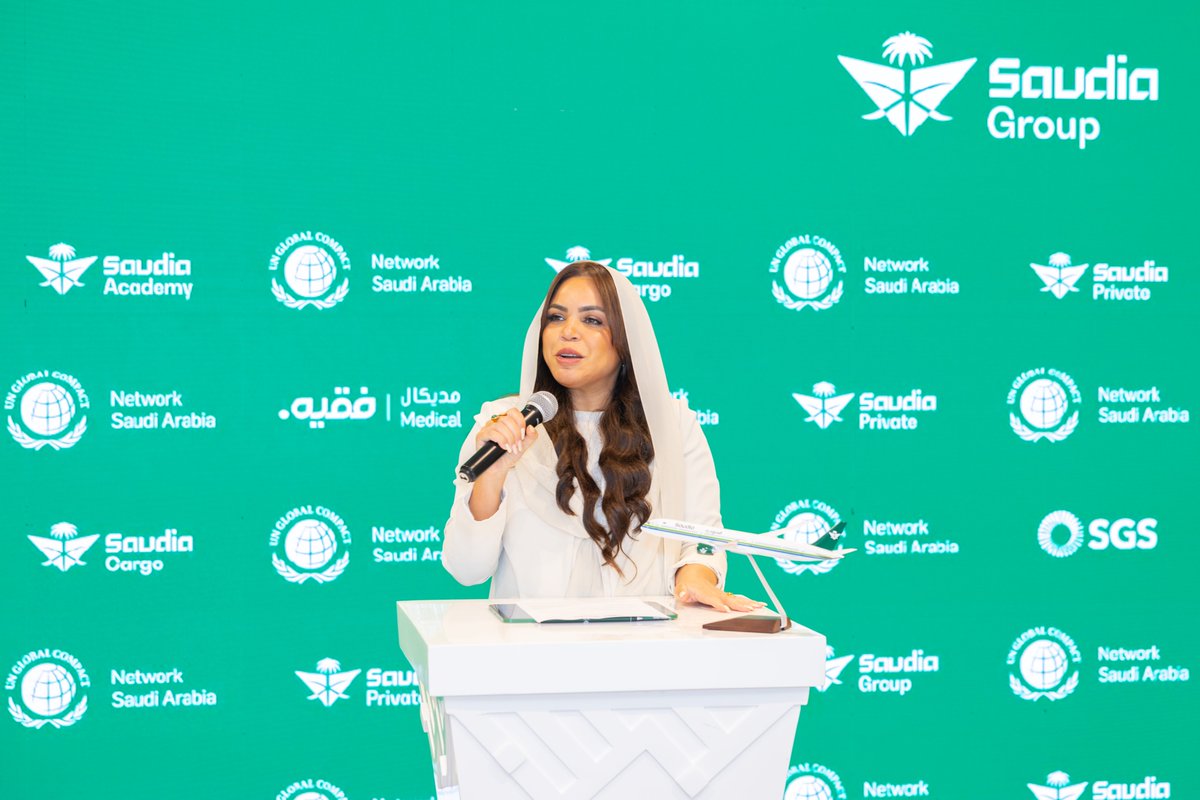 CompactSaudi's tweet photo. We were pleased to celebrate the signing ceremony welcoming @SaudiaGroup to our Network. The occasion brought together representatives from participating Saudia Group subsidiaries, reflecting the Group's shared commitment to advancing responsible business practices. https://t.co/temV0JeMBL