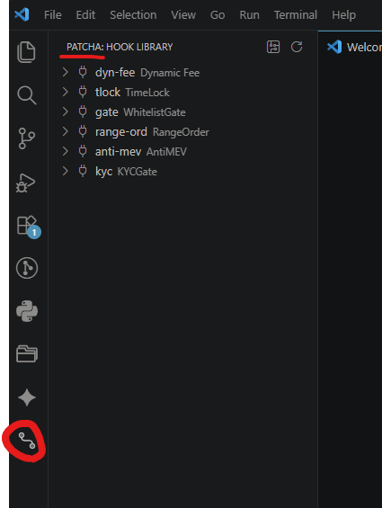 Patcha_fi's tweet photo. Ship hooks from your editor.

The VS Code extension is the Designer in your editor: scaffold a hook, see inline backtest results, install with a command. patcha-cli is the same toolkit in your terminal — init, create, list, simulate, deploy, install.

  npm i -g patcha-cli

Downloads (cli 0.1.2, extension 0.1.2): 
https://t.co/U6XxeRPXOe