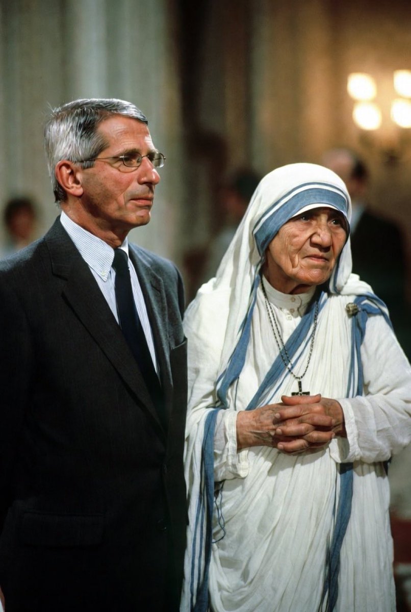 ExposingEvil704's tweet photo. Remember when Q said, “Those you are taught to trust the most”.

Ever wondered why the Catholic Church rushed to canonise Mother Teresa after her death? 

She was a child trafficker and funnelled between $50-100 million a year to the Vatican elite.

Mother Teresa’s connections included:

Haitian dictator, Baby Doc Duvalier
Saving’s and Loan criminal, Charles Keating
Robert Maxwell, the father of Jeffrey Epstein’s child sex trafficking partner, Ghislaine Maxwell. 

And here’s the kicker! 

Mother Teresa opened the D.C. based Home for Infant Children with none other than Hillary Clinton. 

This sex trafficking orphanage was quietly closed in 2012.

What if I told you that Anthony Fauci is actually the son of Mother Theresa?

Mother Teresa’s money was mostly spent on funding paedophilia and child rape, and not on helping the poor, like we are lead to believe. 

She built a hundred facilities all over the world with her name and organisation, ‘Missionaries of Charity,’ on each one, and most of them were nunneries and papist-run children’s homes, where millions of children were abused, beaten, sodomised, and trafficked out to wealthy elite families on a daily basis.

Many of these children were brainwashed and conditioned into cult-like-thinking, to make them act like her, thus sprang her “cult of suffering.”