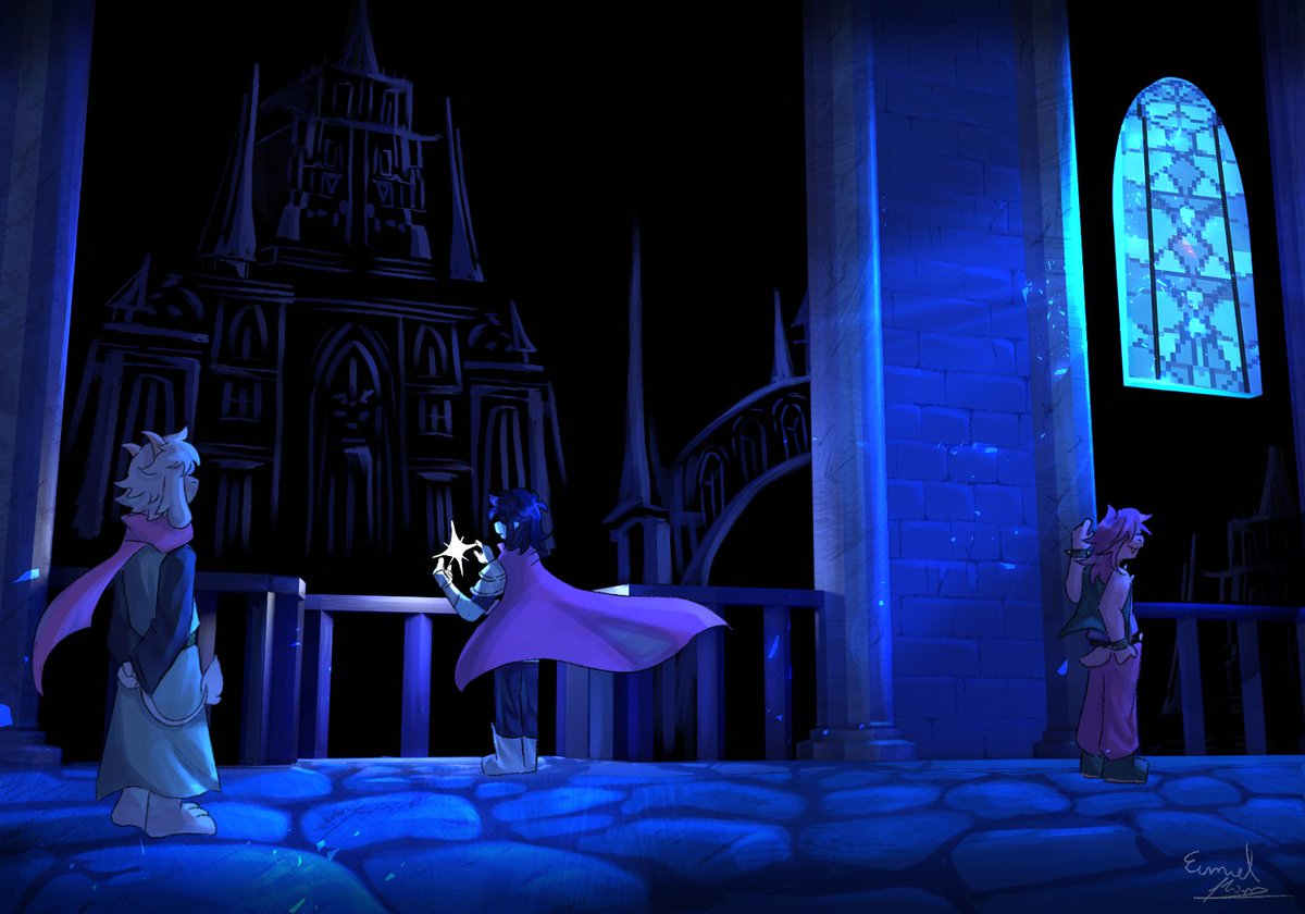 eimielpam's tweet photo. Thank you all for this journey, Lets smile again.

#DELTARUNE https://t.co/yuU8ZVxXWI