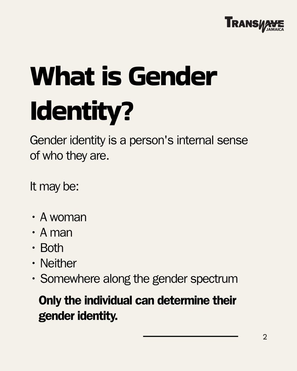 TransWaveJA's tweet photo. Gender identity. Gender expression. Biological sex.

Though connected, they are not the same.

Understanding the difference helps us challenge misconceptions, respect people’s lived experiences, and build more inclusive communities for the TGNCNB people.

#GenderEducation https://t.co/Fb4AnY8fEx