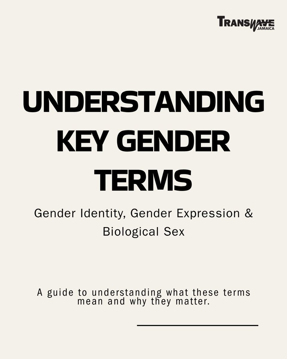 TransWaveJA's tweet photo. Gender identity. Gender expression. Biological sex.

Though connected, they are not the same.

Understanding the difference helps us challenge misconceptions, respect people’s lived experiences, and build more inclusive communities for the TGNCNB people.

#GenderEducation https://t.co/Fb4AnY8fEx