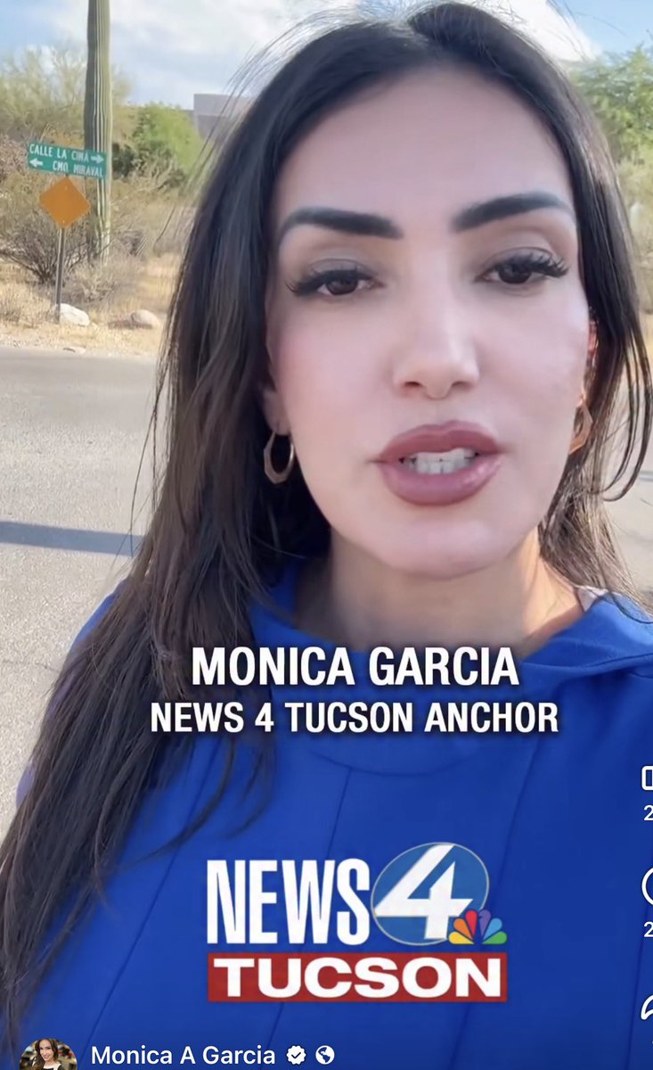 857Tucson's tweet photo. Monica Garcia reporting from in front of Nancy Guthrie’s house, her car parked on the street, and inside information the sheriff was going to make arrests. BTW Monica I saw you driving around the neighborhood about 1 hour before the arrests, snapping photos. I will never watch KVOA again

https://t.co/nLPp1eK4de