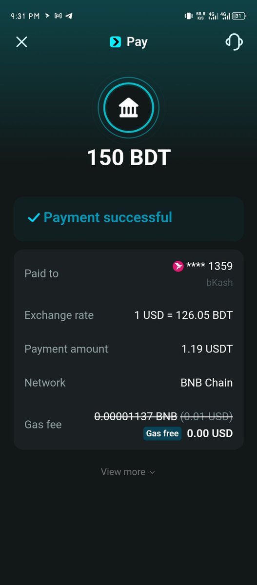 OnlyAkassh's tweet photo. 🚀 Just completed my Bank Transfer with #BitgetWallet via bKash! 🇧🇩
⚡ Smooth, secure, and incredibly fast— the entire transfer process took only a few seconds.
The speed and simplicity of the experience truly impressed me.
Thank you @BitgetWalletBGD
#TransferBDTWithBitgetWallet https://t.co/VoOnCKHOHb