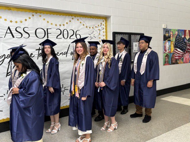 PMWestPanthers's tweet photo. West High School Class of 2026 - “I wave goodbye to the end of beginning” - as they take their final walk down the hallway as students - Congratulations! We are so proud of you! #WestPride🏔️🎓 *See all 128 of these photos on our Facebook page.* https://t.co/TjUBMvLT9j