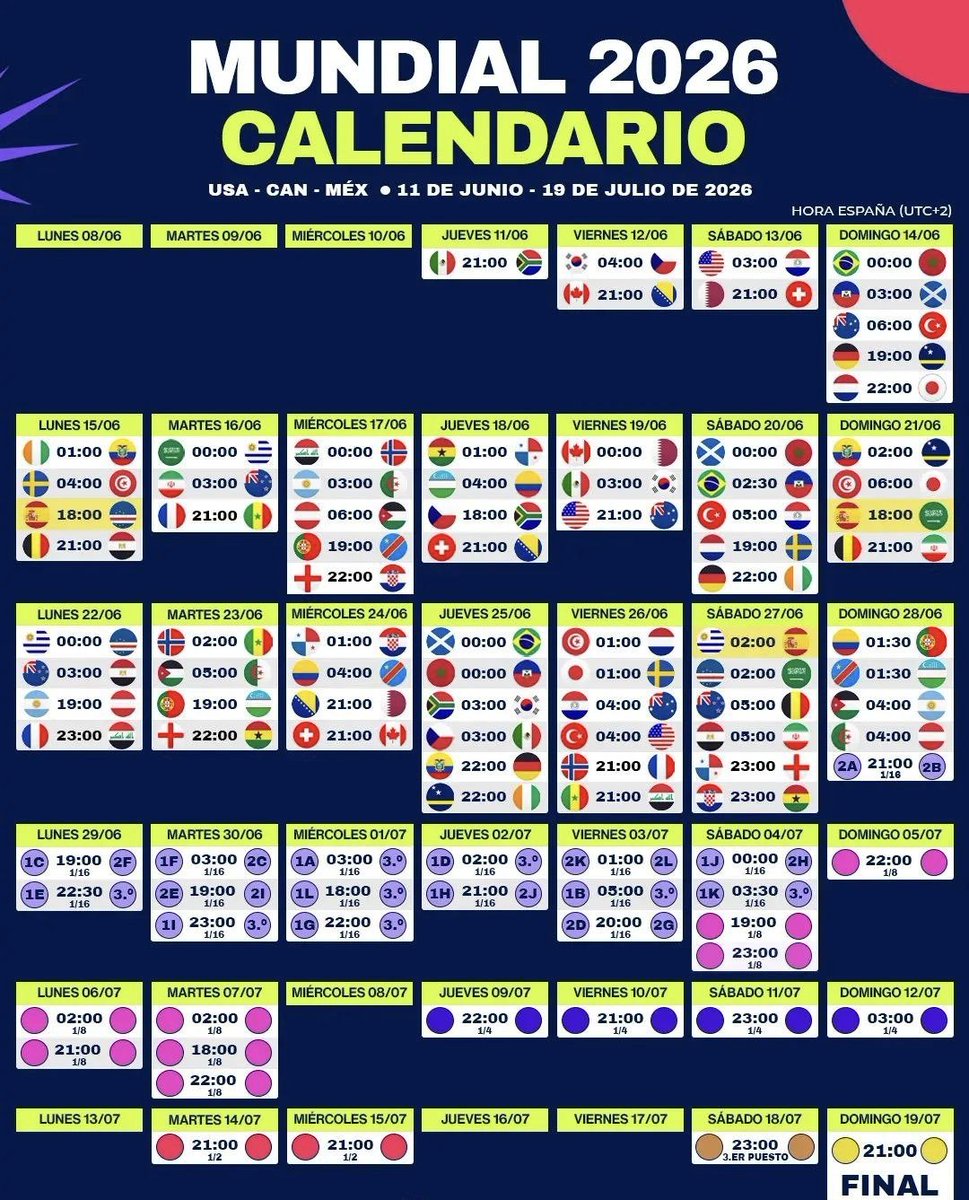 PuchoHub's tweet photo. Calendario del Mundial para los más cafeteros 🕵🏻‍♂️⚽ https://t.co/RDcLyYQoBC