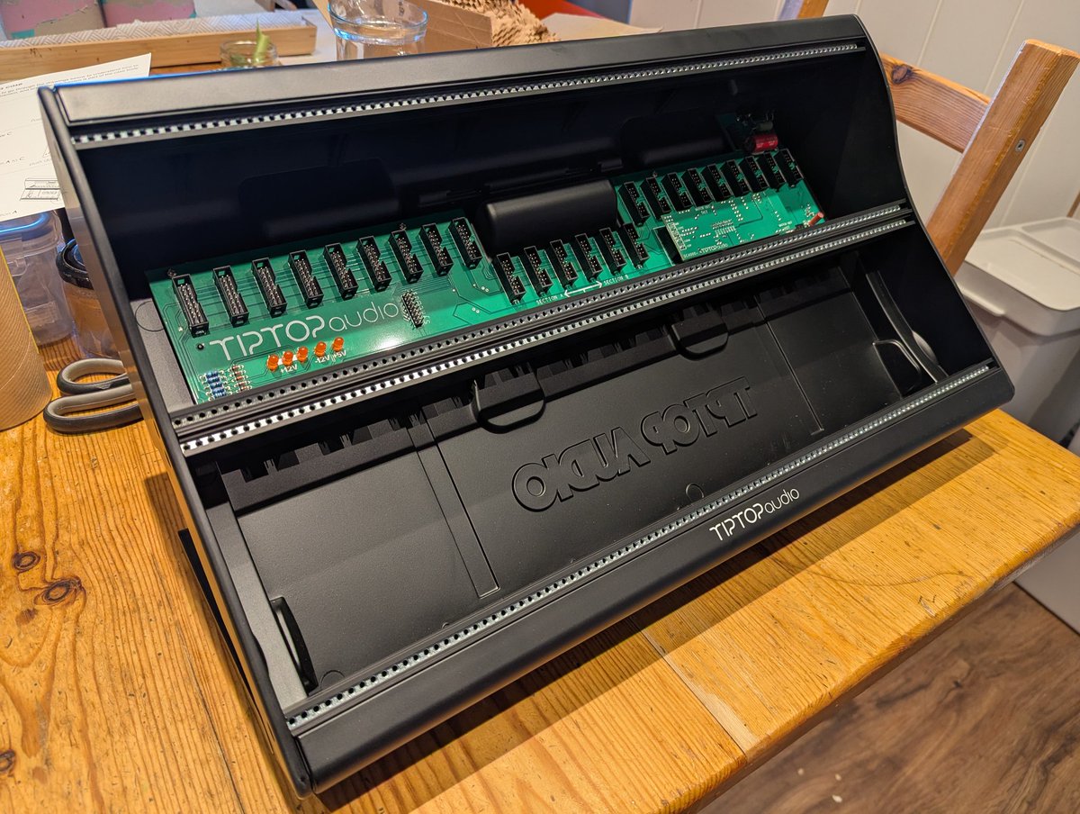TimAshcroft's tweet photo. Oh god what have I done?! #eurorack #modular #synth #modularsynth https://t.co/AifJtP8qWZ