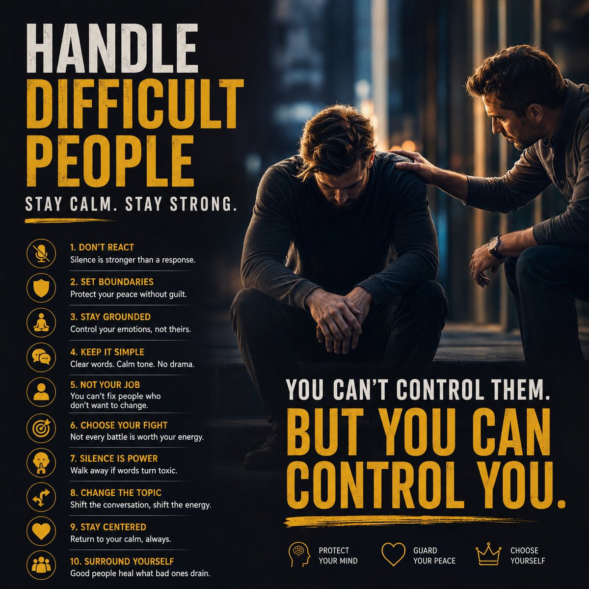 mdchowdhurtk's tweet photo. You can’t control how people act.
But you can control your peace, your response, and your energy. 🖤 https://t.co/1ItLvG0AuK
