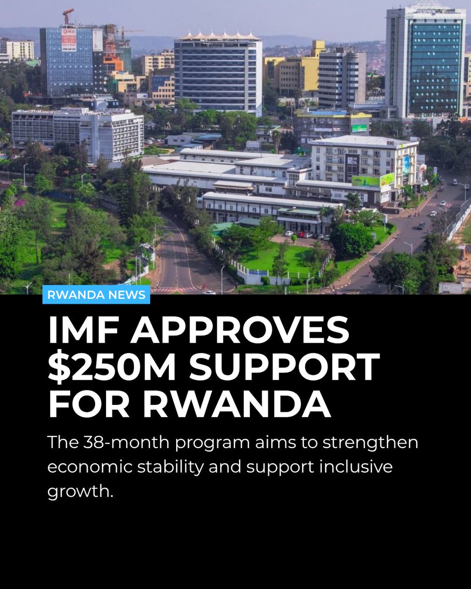 AfriFintech's tweet photo. Economic stability remains one of the most important foundations for innovation, investment, and private sector growth.

The IMF's approval of a $250 million Extended Credit Facility for Rwanda signals continued confidence in the country's economic trajectory and its commitment to long-term, inclusive development. The 38-month program is designed to strengthen macroeconomic stability, address fiscal and external pressures, and support private sector-led growth.

For fintech, financial services, and the broader digital economy, stable macroeconomic environments create the conditions for capital deployment, infrastructure investment, and sustainable innovation.

As Rwanda continues to position itself as a leading hub for technology and finance, developments like these reinforce the importance of policy, governance, and economic resilience in shaping Africa's future.

Learn more: https://t.co/YFJ3AyBtlO

#Rwanda #AfricaFintech #EconomicDevelopment #FinancialInfrastructure #InclusiveGrowth #PolicyAndRegulation