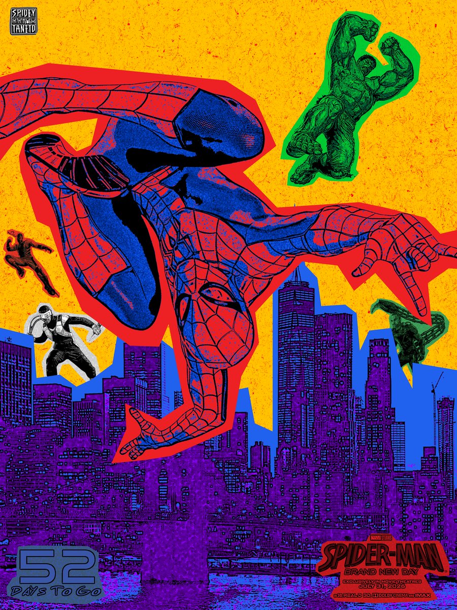 SpideyTaneto's tweet photo. 52 DAYS!!!! #SpiderManBrandNewDay https://t.co/wNsHO4BzbV