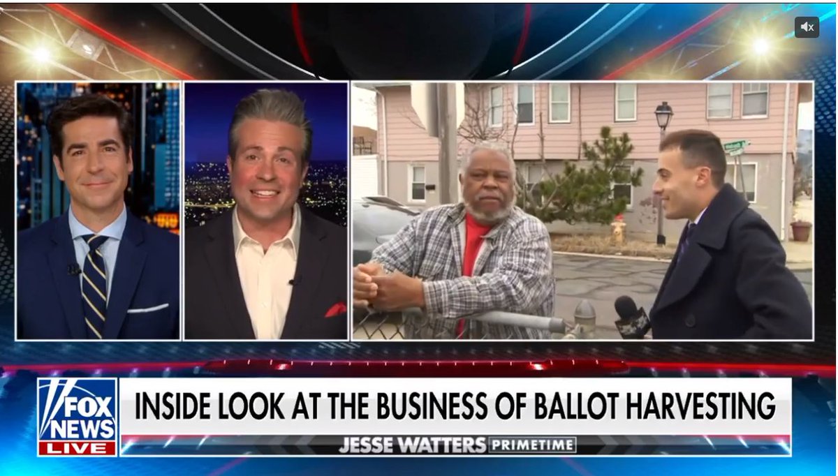 LandP1776's tweet photo. Craig Callaway has been an Atlantic City  ballot harvester since election laws were changed in 1990s. In 2024, he spoke to our group and explained his methods. In the past, in-person voting screened out most uninformed, drugged-up, incompetent and intoxicated voters because very few came to the polls on one Election Day. Four weeks of harvesting mail-in ballots now has all of them voting. Community organizers paid by government funded NGO's spend all year having these dependent people fill out forms for free food, housing, doctors, drugs, and electricity. Then they hand out voting registrations and mail-in ballots. And yes, they wait until the last minute to mail their ballots so Republicans are surprised.  In 2024, Jesse Watters and Fox News came to Atlantic City. But instead of learning from us, they did a hit job. Democrats put Callaway in prison on a technicality when he used his methods to help Republicans. Republicans will keep losing as long as they focus on "vote stealing" that doesn't exist instead of the real problem Callaway tried to warn them about.